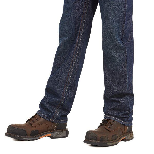 Ariat FR M3 Loose Basic Stackable Straight Leg Jean in Shale